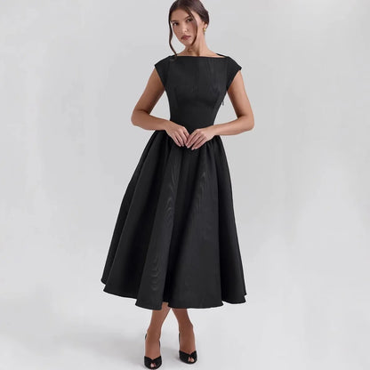 Genevieve Pleated Midi Dress
