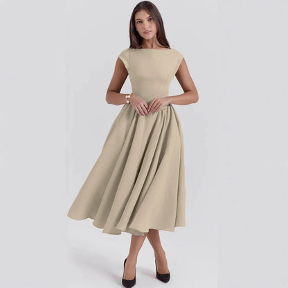 Genevieve Pleated Midi Dress